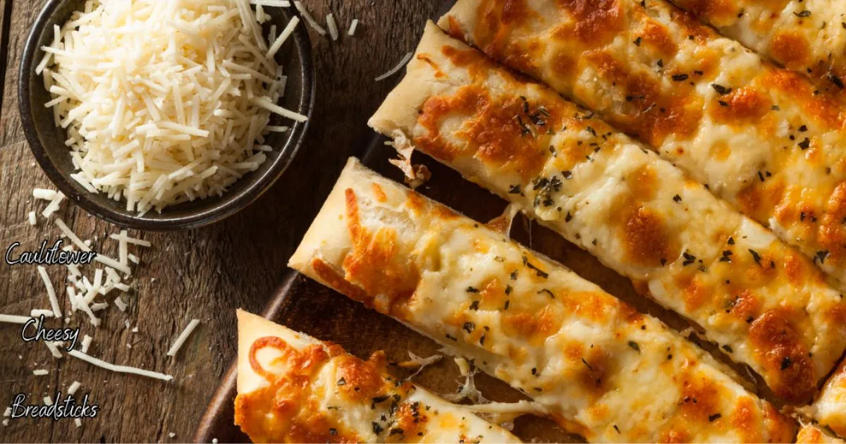 Cauliflower Cheesy Breadsticks